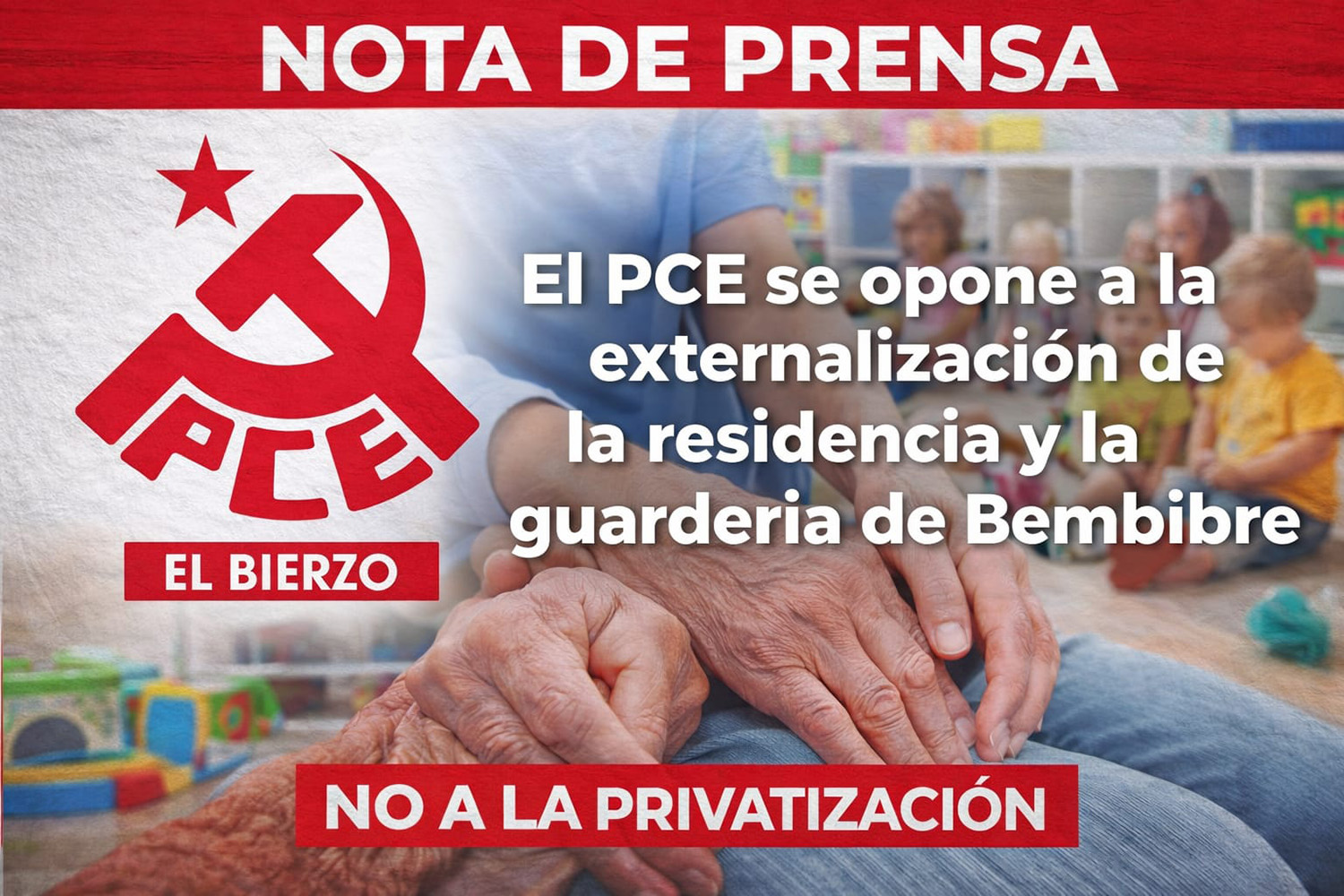 El PCE rechaza la externalización de la residencia y guardería de Bembibre