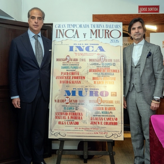 Francisco Javier D Agostino Casado y Javier Conde presentando la temporada 2026   4,5,6