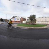 César Sánchez ICAL. Nueva rontonda de acceso a la pedanía ponferradina de Toral de Merayo