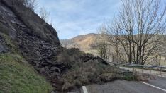 Desprendimiento en el Puerto de Pajares | Foto: Delegación del Gobierno en Asturias Desprendimiento en el Puerto de Pajares | Foto: Delegación del Gobierno en Asturias