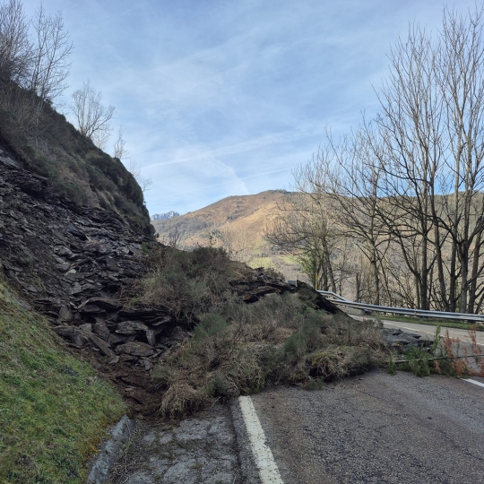 Desprendimiento en el Puerto de Pajares | Foto: Delegación del Gobierno en Asturias Desprendimiento en el Puerto de Pajares | Foto: Delegación del Gobierno en Asturias
