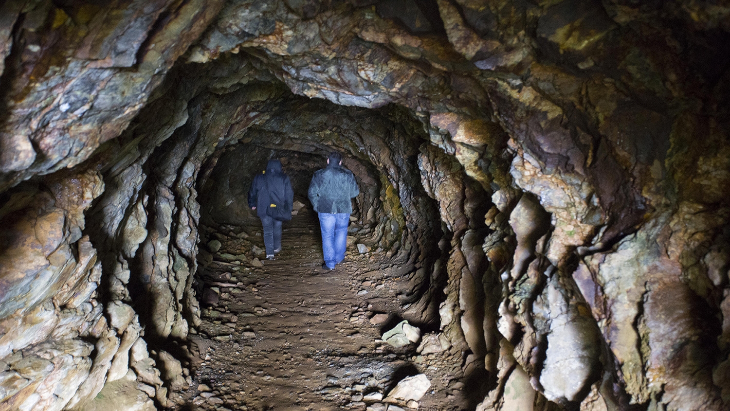 Interior de la mina de wólfram en la Peña do Seo en el Bierzo | Eduardo Margareto / ICAL 