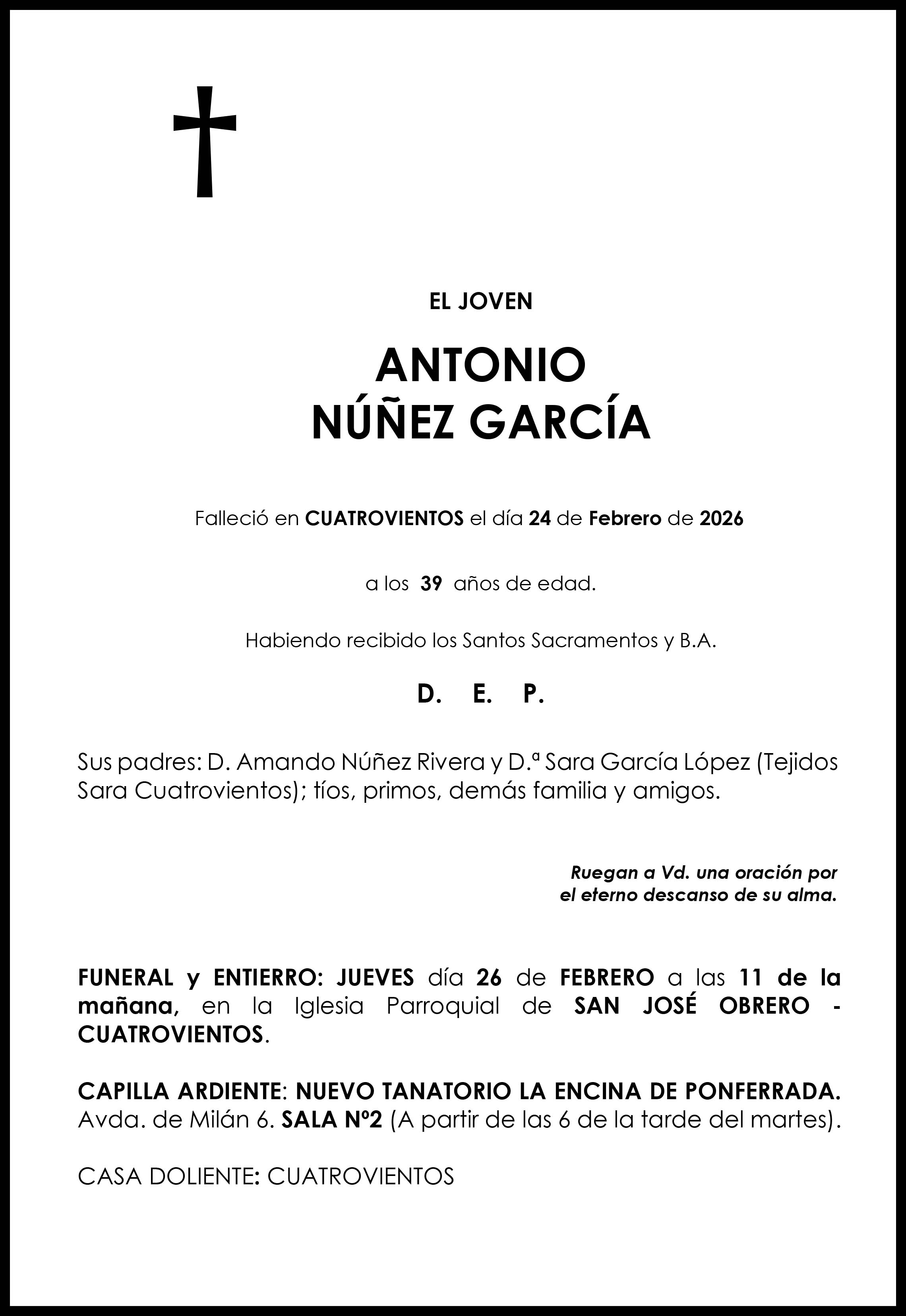 ANTONIO NUÑEZ GARCIA