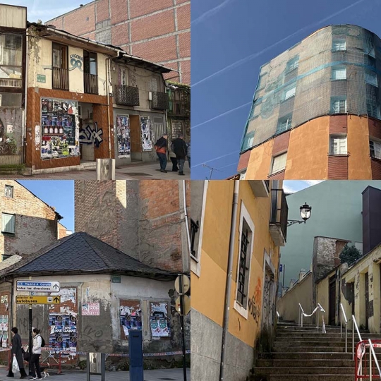 Collage edificios en ruina de Ponferrada Collage edificios en ruina de Ponferrada