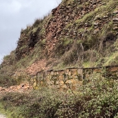 Derrumbe de la muralla de Castro Ventosa