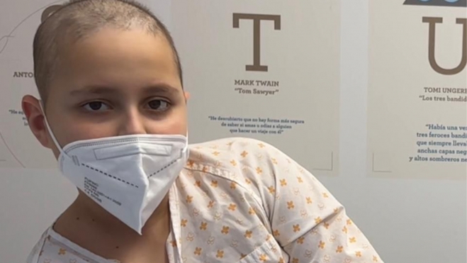 Adrián Prada en el Hospital de Salamanca Adrián Prada en el Hospital de Salamanca