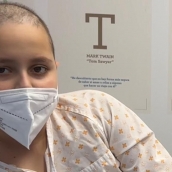 Adrián Prada en el Hospital de Salamanca