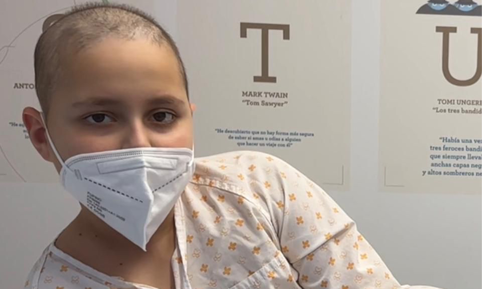 Adrián Prada en el Hospital de Salamanca