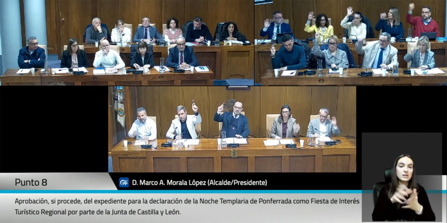 Votos a favor para la declaración de la Noche Templaria como Fiesta de Interés Turístico Regional