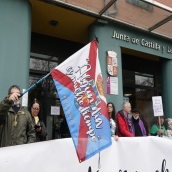 Concentración de la plataforma OncoBierzo en Ponferrada para reclamar mejoras en la sanidad de la comarca | César Sánchez (ICAL)