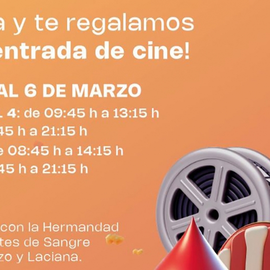 Cartel promocional de la campaña “Donar es de Cine”