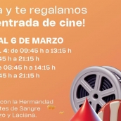 Cartel promocional de la campaña “Donar es de Cine”
