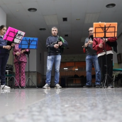 Ponferrada rinde homenaje a Rosalía de Castro a ritmo de gaita
