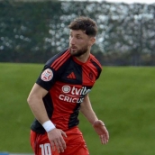 Borja Valle durante el Castilla Ponferradina