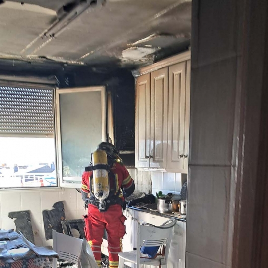 Incendio en una casa de Ponferrada Incendio en una casa de Ponferrada