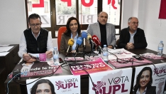 La candidatura de UPL este lunes en Ponferrada explicando su programa (Daniel Merino / InfoBierzo) La candidatura de UPL este lunes en Ponferrada explicando su programa (Daniel Merino / InfoBierzo)