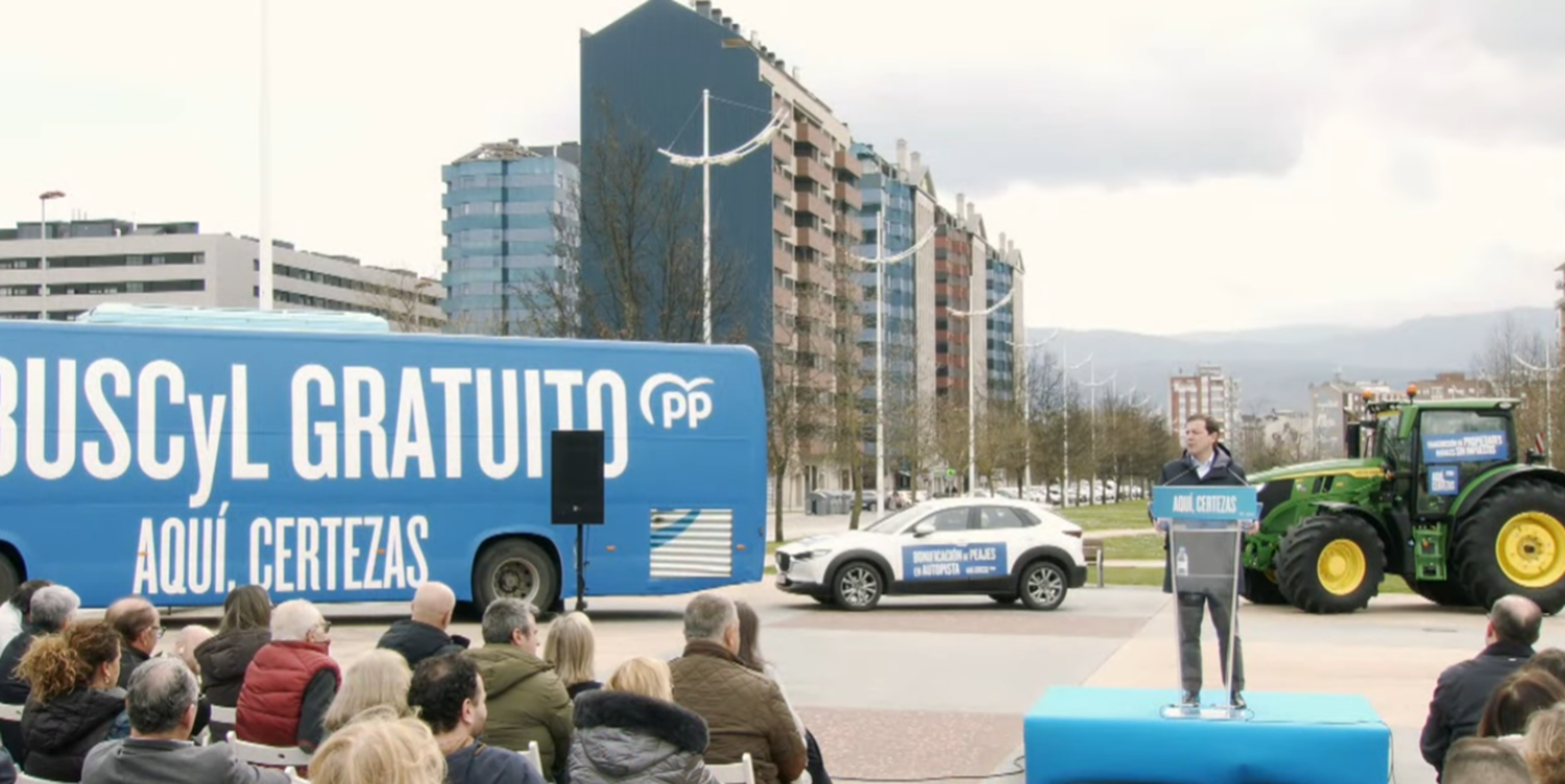 Alfonso Fernández Mañueco durante el meeting de Ponferrada en La Rosaleda Alfonso Fernández Mañueco durante el meeting de Ponferrada en La Rosaleda
