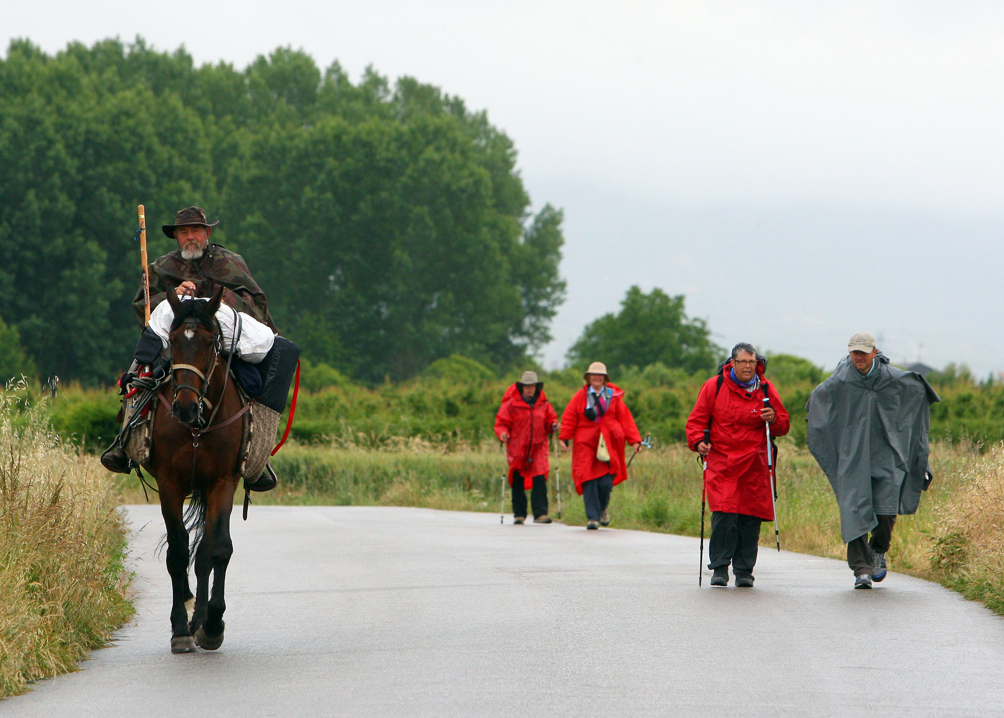 Peregrinos a su paso por la comarca del Bierzo César Sánchez ICAL
