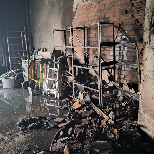 Incendio en Bembibre Incendio en Bembibre