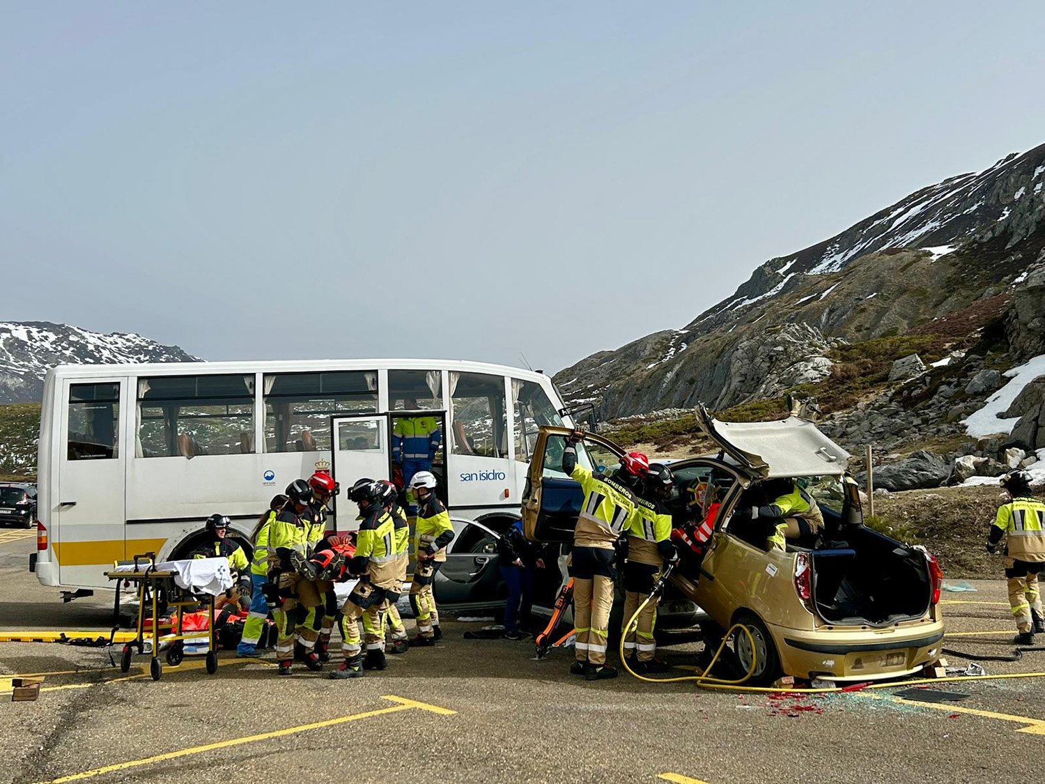 Simulacro en San Isidro Simulacro en San Isidro