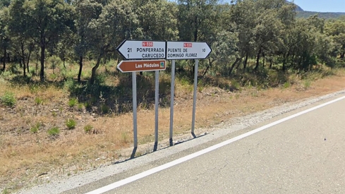 Carretera N-536 que une las comarcas del Bierzo y Valdeorras