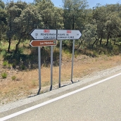 Carretera N-536 que une las comarcas del Bierzo y Valdeorras