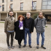 César Sánchez ICAL. El candidato de Podemos Alianza Verde a la Presidencia de la Junta de Castilla y León, Miguel Ángel Llamas (I), junto al portavoz de Podemos, Pablo Fernández (D), el número uno de la lista por León César Sánchez ICAL. El candidato de Podemos Alianza Verde a la Presidencia de la Junta de Castilla y León, Miguel Ángel Llamas (I), junto al portavoz de Podemos, Pablo Fernández (D), el número uno de la lista por León