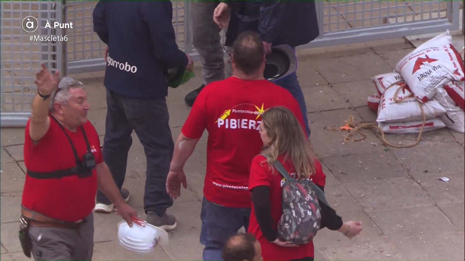 Mascleta de Pibierzo en las Fallas de Valencia 