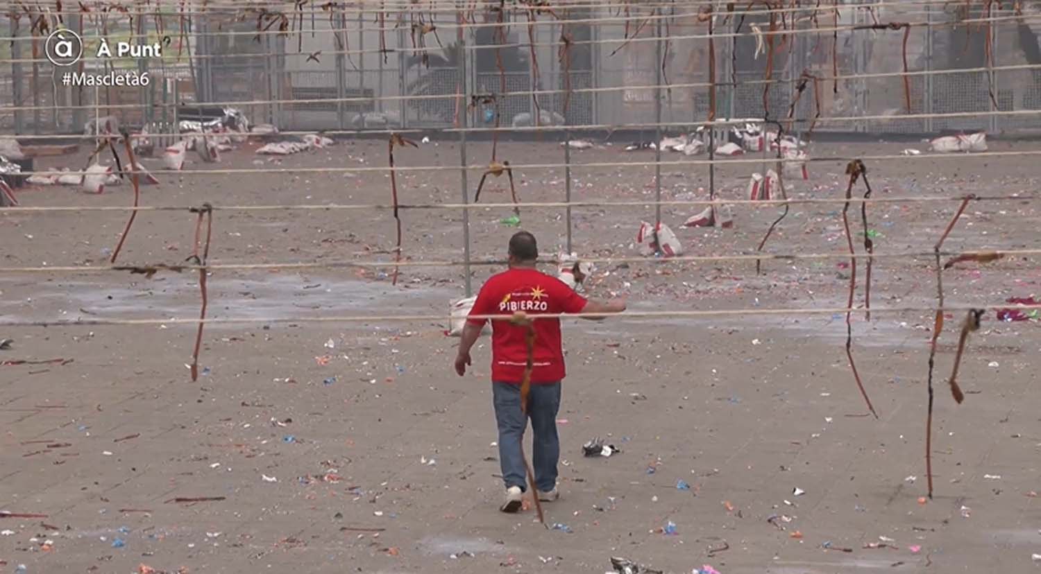 Mascleta de Pibierzo en las Fallas de Valencia 