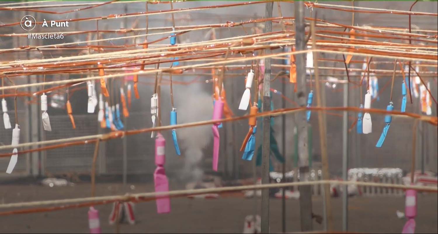 Mascleta de Pibierzo en las Fallas de Valencia 
