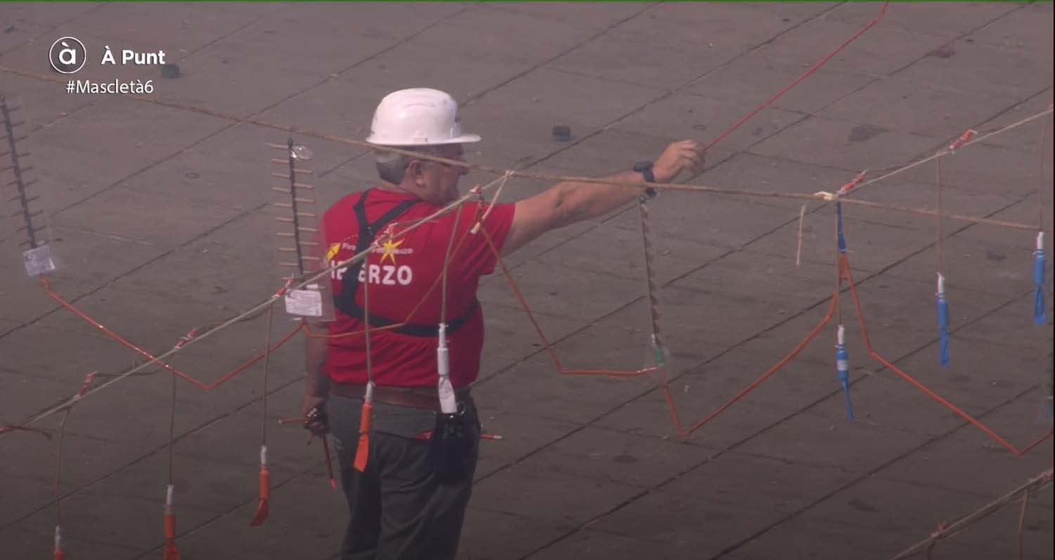 Mascleta de Pibierzo en las Fallas de Valencia