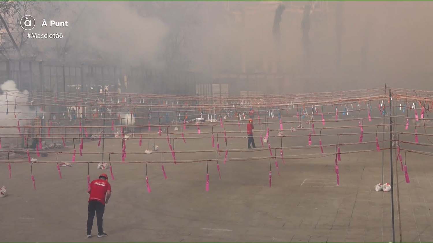 Mascleta de Pibierzo en las Fallas de Valencia 
