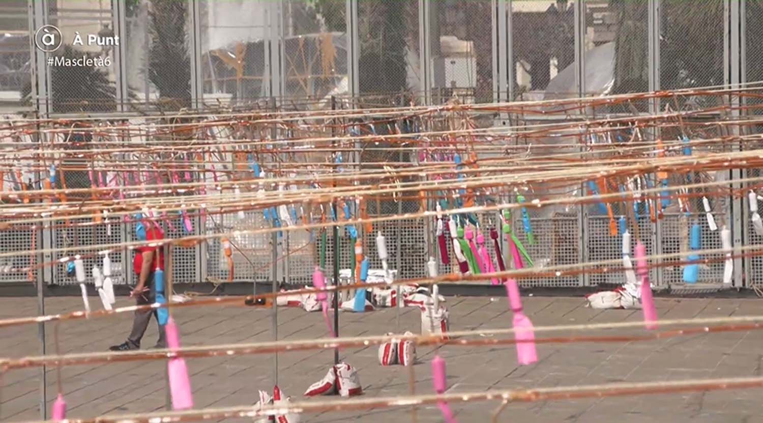 Mascleta de Pibierzo en las Fallas de Valencia 