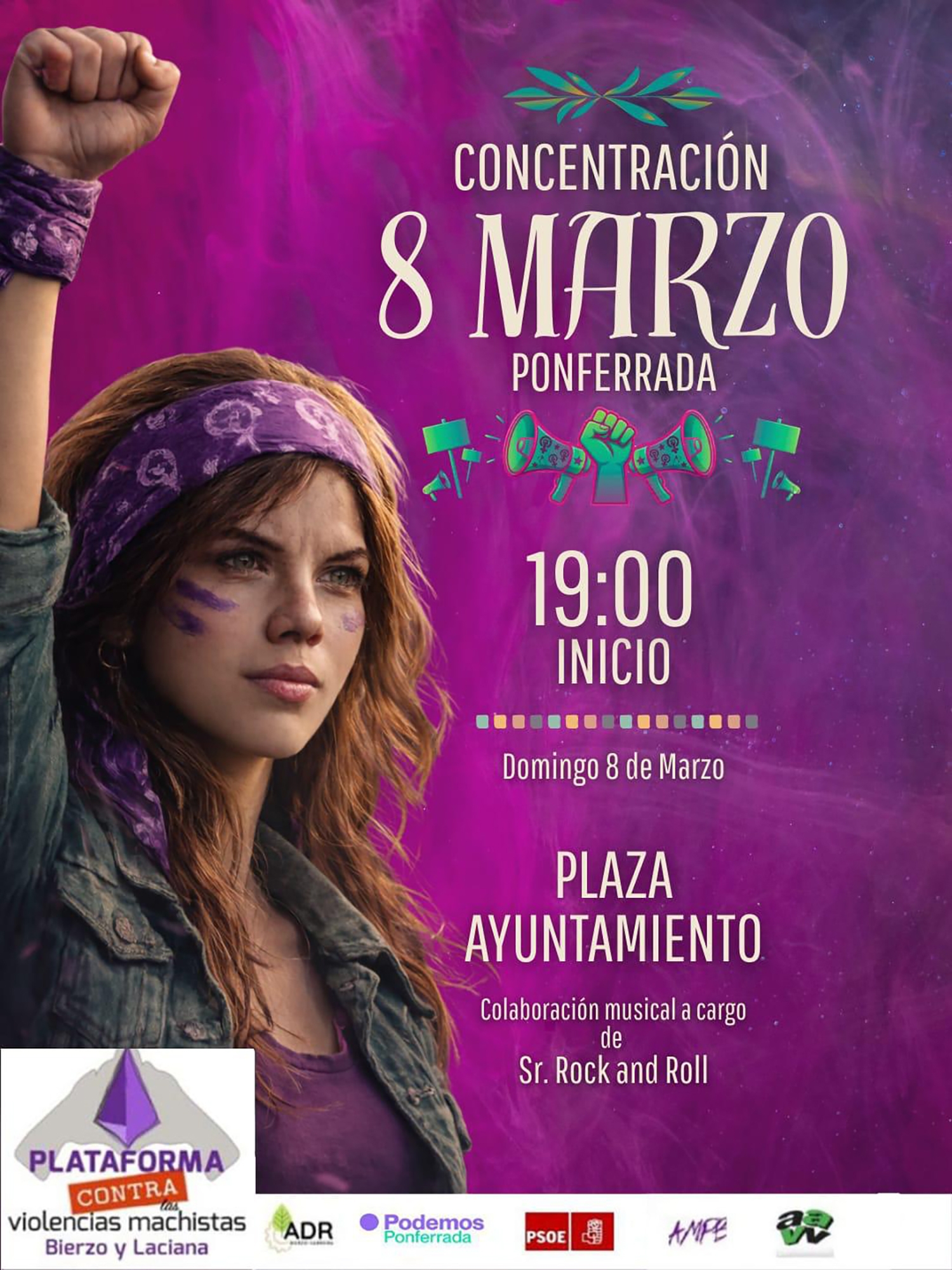 8M por la plataforma contra las violencias machistas del Bierzo y Laciana