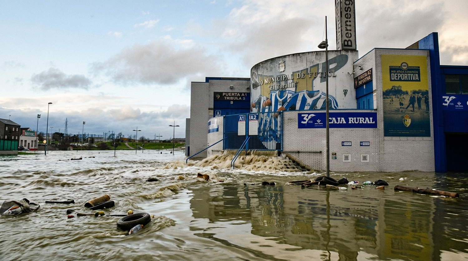 El Toralín inundado (Imagen generada con IA)