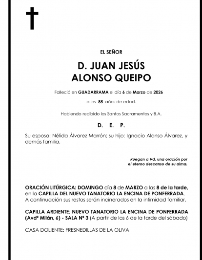 JUAN JESÚS ALONSO QUEIPO
