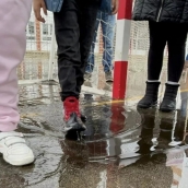Imagen de archivo de niños en un colegio