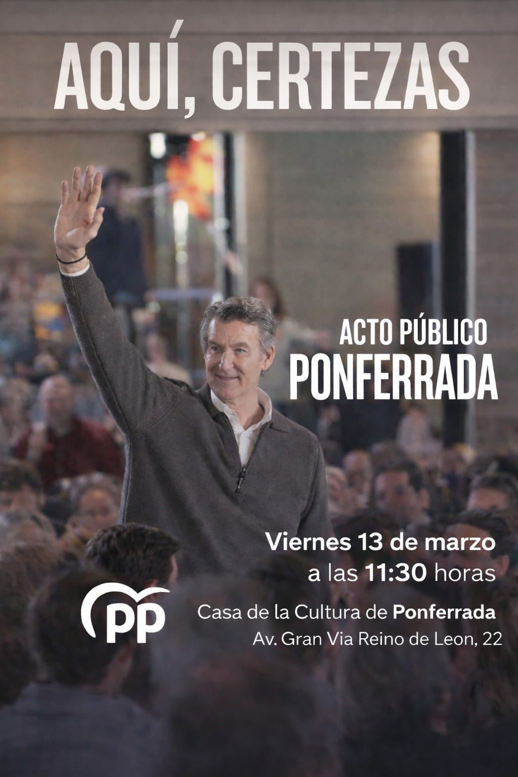 Cierre de campaña de Feijóo en Ponferrada
