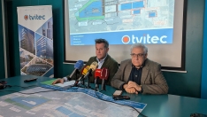 Los principales ejecutivos de Tvitec, Alberto Fernández Sutil (I) y Javier Prado (D)