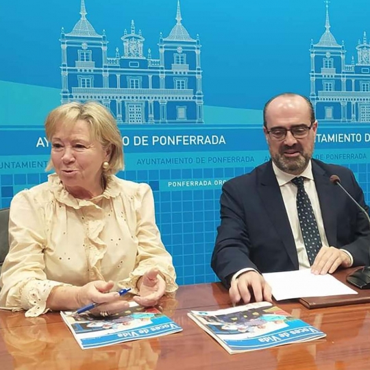 Marco Morala y la concejala Mari Crespo