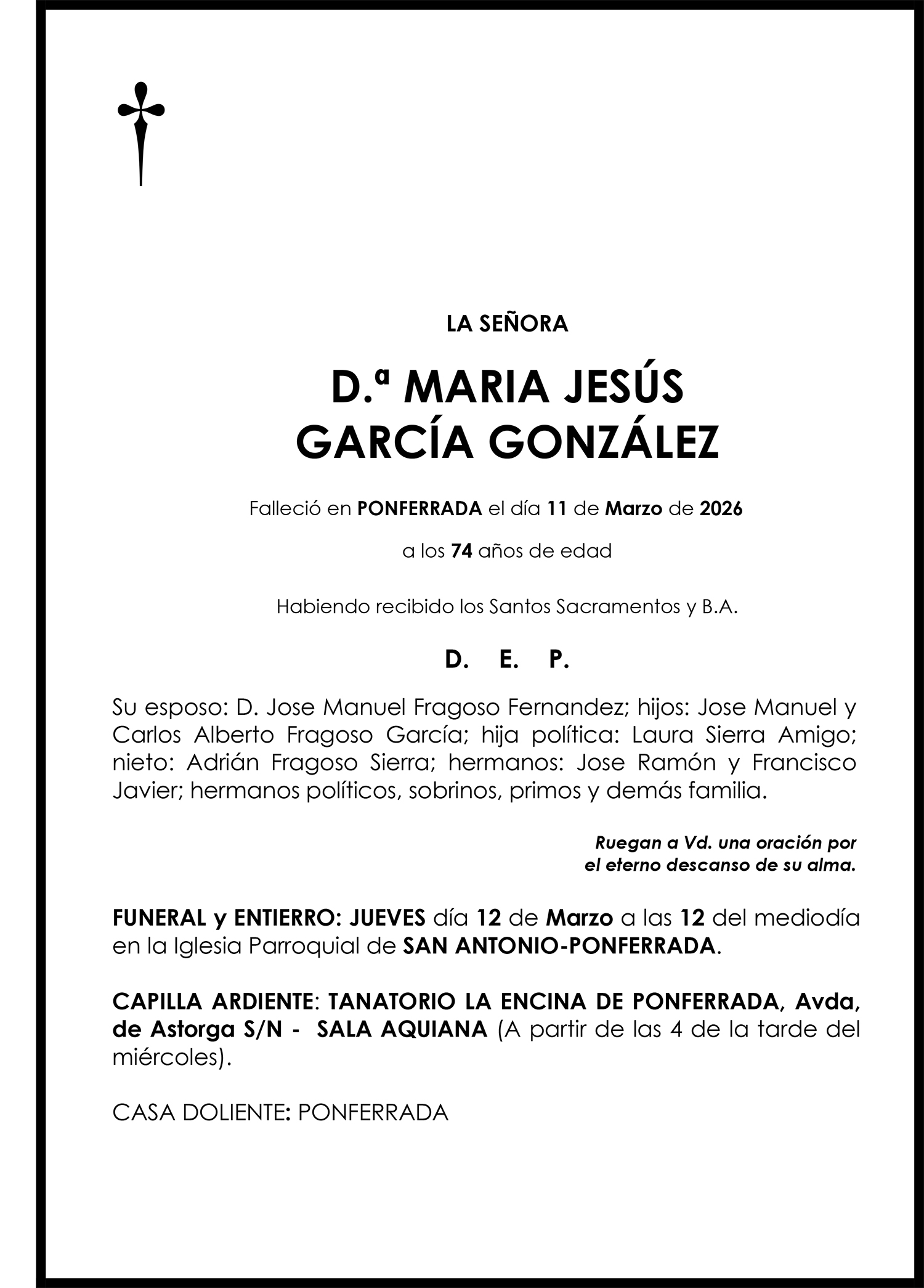 MARIA JESÚS GARCÍA GONZÁLEZ