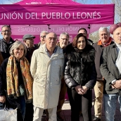 Visita de la candidata a las Cortes de UPL en Bembibre.
