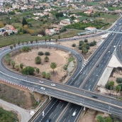 Enlaces trompa en una imagen de archivo emitida por el Ministerio de Transportes 
