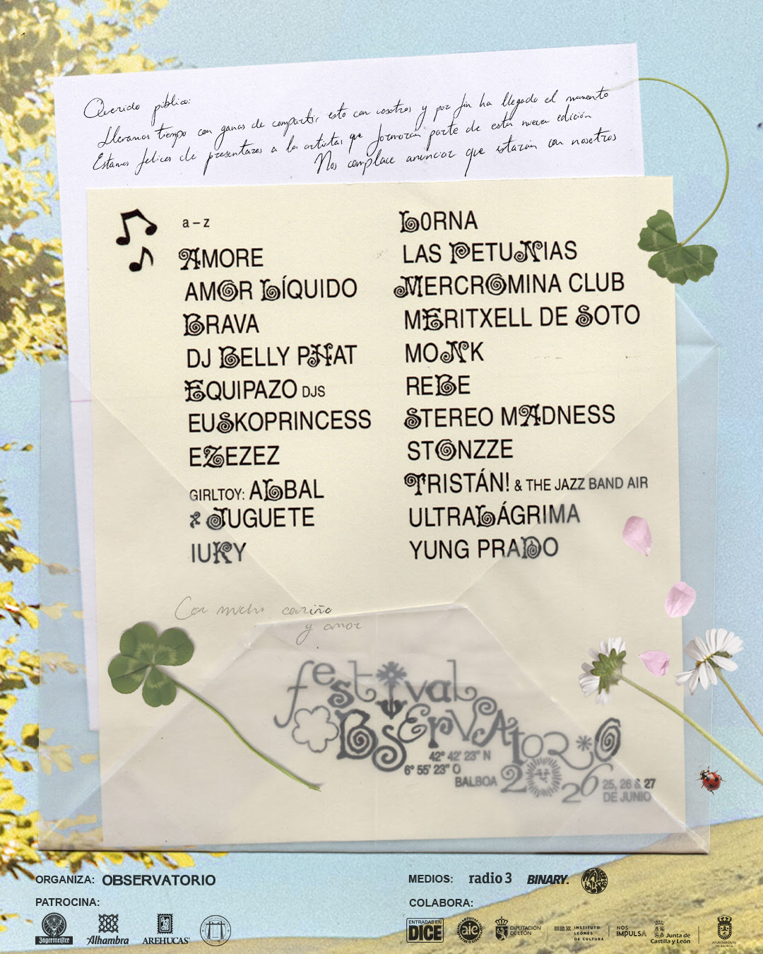 Cartel Festival Observatorio de Balboa