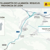 Primer tramo de la A-76 entre Villamartín y Requejo