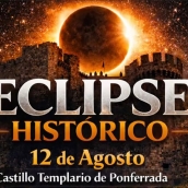 Actividades del eclipse solar en el Castillo de Ponferrada. Astrobierzo 