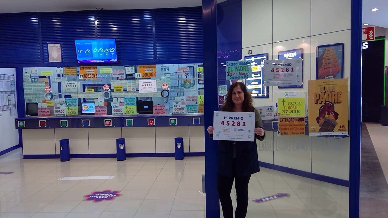 Ponferrada reparte fortuna con el primer premio de la Lotería Nacional.