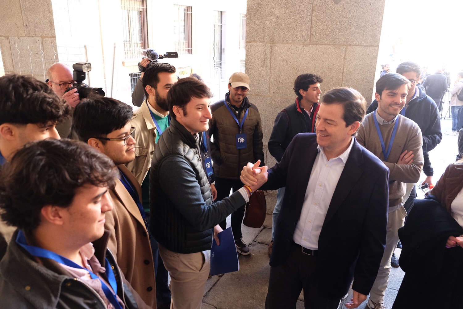 Jesús Formigo / ICAL. El candidato del PP a la presidencia de la Junta de Castilla y León, Alfonso Fernández Mañueco, vota en Salamanca