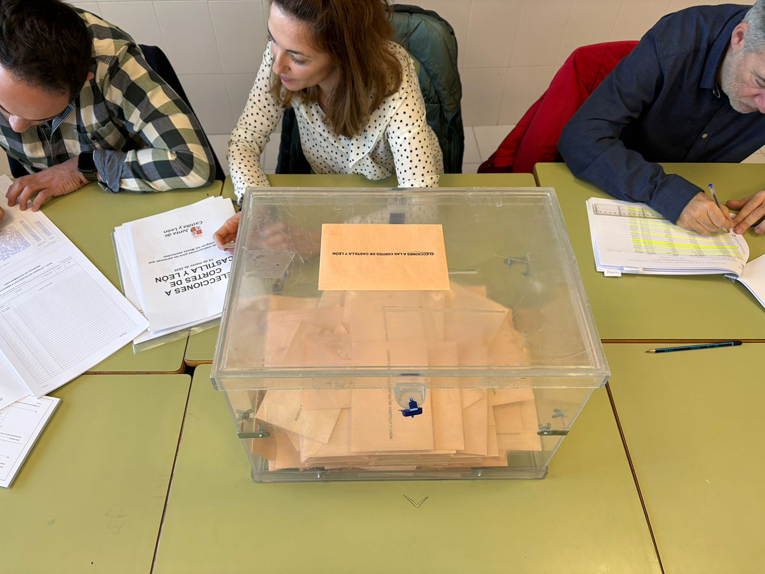 Votaciones en Ponferrada Elecciones Castilla y León 2026.