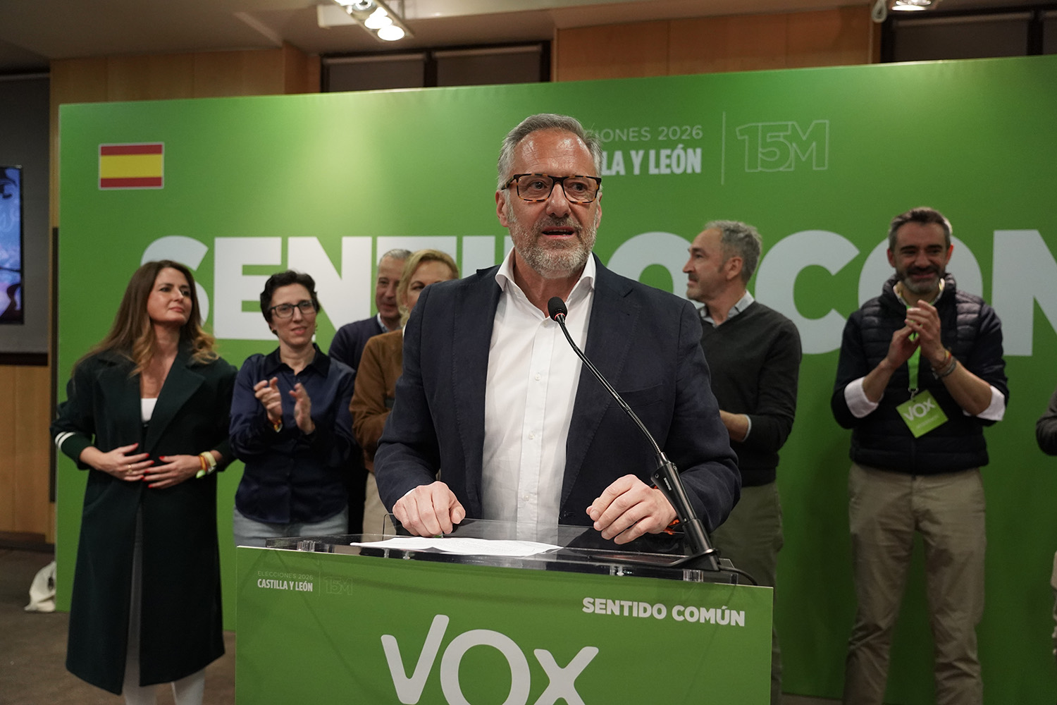 El candidato de Vox Carlos Pollán